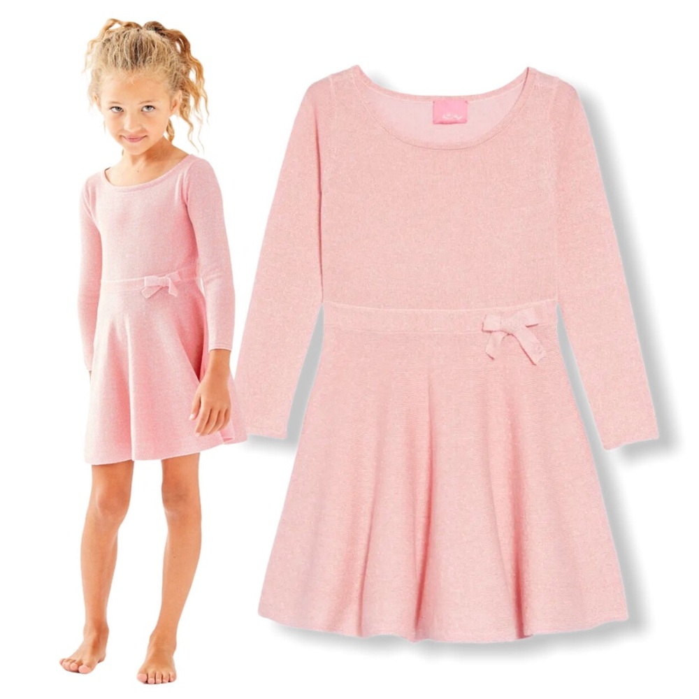 LILLY PULITZER GIRLS’ CARYNN SWEATER DRESS Size X-Large (12-14)